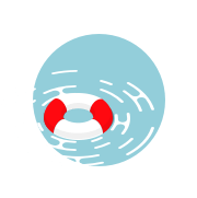A lifesaver representing help